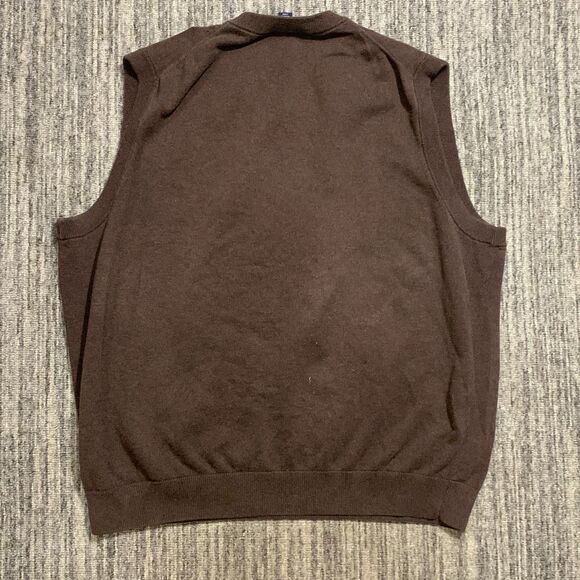 Vintage Y2K Roundtree & Yorke Men's XL 100% Cotton Vest Jacket‎ Grandpa Core - Picture 5 of 5